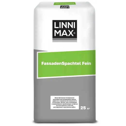 Минеральная шпатлевка LINNIMAX FASSADENSPACHTEL FEIN