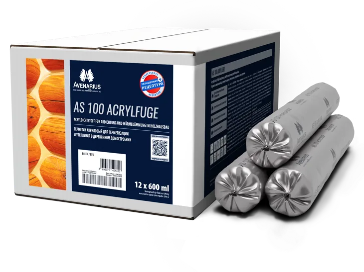 Герметик акриловый AVENARIUS AS 100 ACRYLFUGE NEW 600ML LIGHT GREY (СВЕТЛО-СЕРЫЙ)