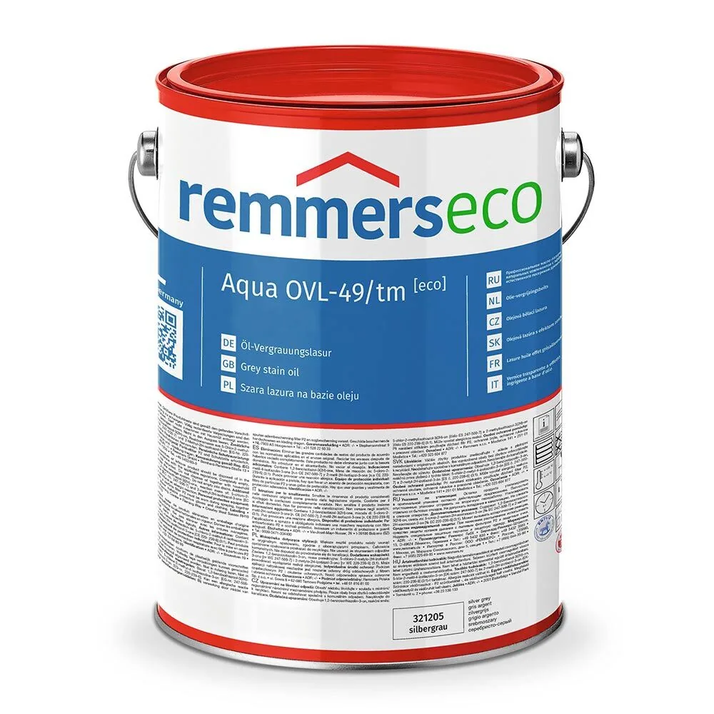Масло-лазурь для фасадов и интерьеров REMMERS AQUA OVL-49/TM ECO FARBLOS 20л