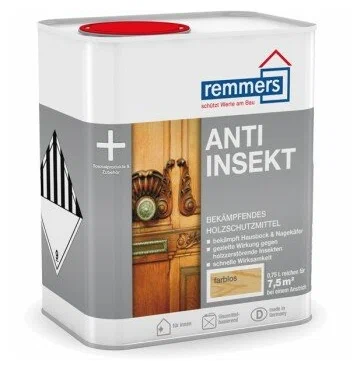 Укрепление и защита древесины REMMERS ANTI-INSEKT FARBLOS 0,25л
