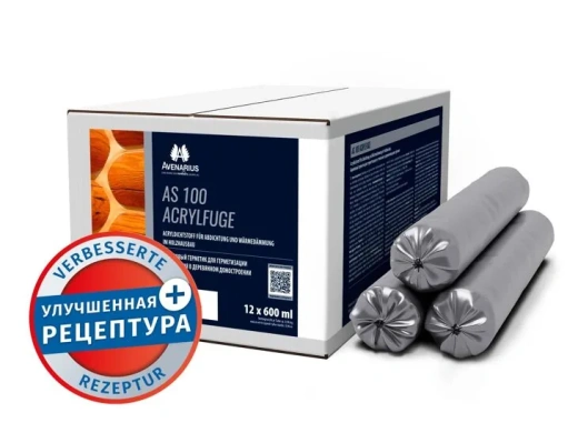 Герметик акриловый AVENARIUS AS 100 ACRYLFUGE NEW 600ML WHITE (БЕЛЫЙ)
